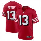 Men & Youth #13 Brock Purdy San Francisco 49ers Red Game Jersey
