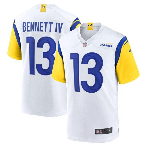 Men & Youth #13 Stetson Bennett Los Angeles Rams White Jersey