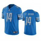 Men & Youth #14 Amon-Ra St. Brown Detroit Lions Color Rush Limited Blue Jersey