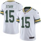 Men & Youth #15 Bart Starr Green Bay Packers Color Rush Vapor Limited White Jersey