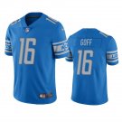 Men & Youth #16 Jared Goff Detroit Lions Color Rush Vapor Limited Blue Jersey__1608