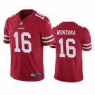 Men & Youth #16 Joe Montana San Francisco 49ers Color Rush Limited Red Jersey