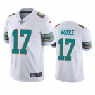 Men & Youth #17 Jaylen Waddle Miami Dolphins Color Rush Limited White Jersey__2637
