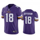 Men & Youth #18 Justin Jefferson Minnesota Vikings Color Rush Limited Purple Jersey__2616