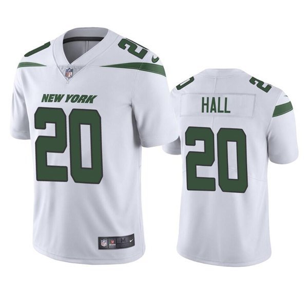 Men & Youth #20 Breece Hall Jets Color Rush Limited White Jersey