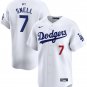 Men's Los Angeles Dodgers #7 Blake Snell White 2024 Home Limited Stitched Jersey__114