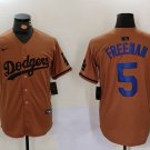 Men's Los Angeles Dodgers Freddie Freeman Olive Cool Base Limited Stitched Jersey