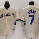 Men's Los Angeles Dodgers Julio Urías Cream Stitched Baseball Jersey