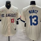Men's Los Angeles Dodgers Max Muncy Number Cream 2024 City Connect Jersey