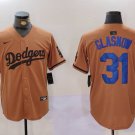 Men's Los Angeles Dodgers Tyler Glasnow Olive Cool Base Limited Stitched Jersey