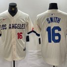 Men's Los Angeles Dodgers Will Smith Number Cream 2024 City Connect Jersey