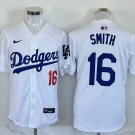 Men's Los Angeles Dodgers Will Smith White 2024 Stitched Baseball Jersey
