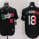 Men's Los Angeles Dodgers Yoshinobu Yamamoto Number Black Mexico Cool Jersey