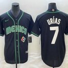 Men's Mexico Baseball Julio Urias 2023 Black White World Classic Jersey