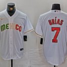 Men's Mexico Baseball Julio Urias 2023 White World Classic Stitched Jersey