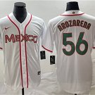 Men's Mexico Baseball Randy Arozarena 2023 White World Baseball Classic Stitched Jersey