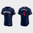 Mens Minnesota Twins Carlos Correa 2023 Navy Alternate Authentic Player Jersey