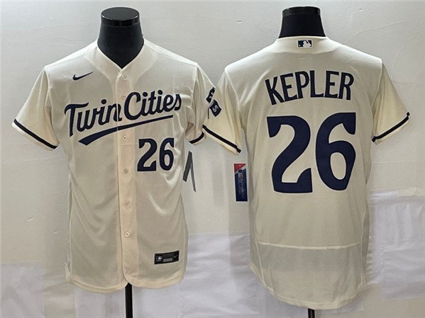 Men's Minnesota Twins Max Kepler Flex Baseball Jersey Cream