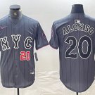 Men's New York Mets Pete Alonso Grey 2024 City Connect Cool Base Jersey