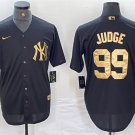 Men's New York Yankees Aaron Judge Black Cool Base Stitched Baseball Jersey