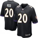 Men & Youth #20 Ed Reed Baltimore Ravens Black Game Jersey