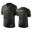 Men & Youth #22 Derrick Henry Tennessee Black Golden Edition Jersey