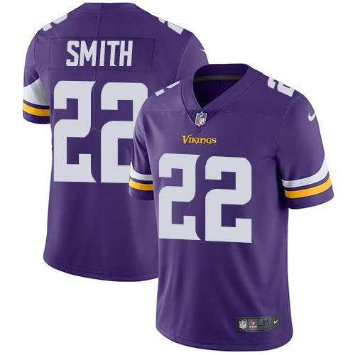 Men & Youth #22 Harrison Smith Minnesota Vikings Color Rush Limited Purple Jersey