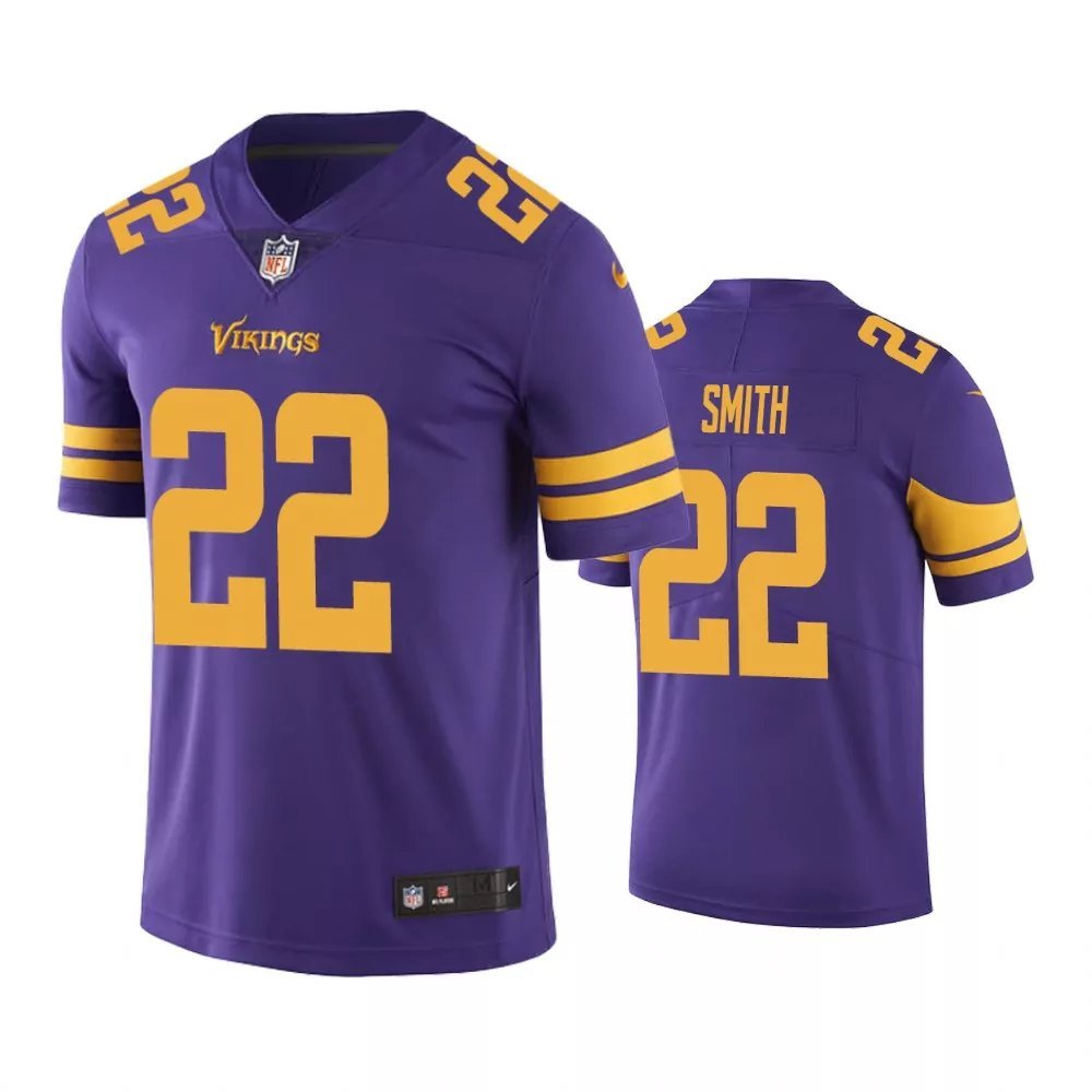 Men & Youth #22 Harrison Smith Minnesota Vikings Color Rush Limited Purple Jersey__1950