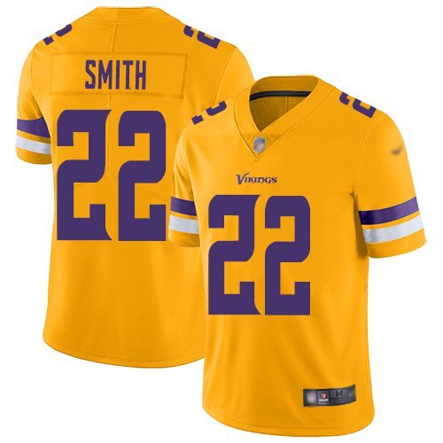 Men & Youth #22 Harrison Smith Minnesota Vikings Color Rush Limited Yellow Jersey