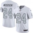 Men & Youth #24 Charles Woodson Raiders Color Rush Limited White Jersey