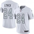 Men & Youth #24 Marshawn Lynch Raiders Color Rush Limited White Jersey