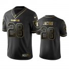 Men & Youth #28 Josh Jacobs Raiders Black Golden Edition Jersey