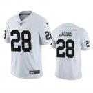 Men & Youth #28 Josh Jacobs Raiders Color Rush Limited White Jersey