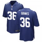 Men & Youth #36 Deonte Banks New York Giants Stitched Blue Game Jersey__1869