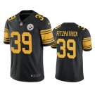 Men & Youth #39 Minkah Fitzpatrick Pittsburgh Steelers Color Rush Limited Black Jersey__1986