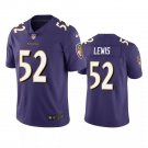 Men & Youth #52 Ray Lewis Baltimore Ravens Color Rush Limited Purple Jersey__2042