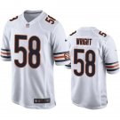 Men & Youth #58 Darnell Wright Chicago Bears White Game Jersey