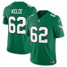 Men & Youth #62 Jason Kelce Philadelphia Eagles 2023 Alternate Color Rush Limited Green Jersey