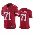 Men & Youth #71 Trent Williams San Francisco 49ers Color Rush Vapor Limited Red Jersey__1677