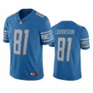 Men & Youth #81 Calvin Johnson Detroit Lions Color Rush Limited Blue Jersey__2131