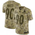 Men & Youth #90 T.J. Watt Pittsburgh Steelers Salute to Service Edition Camo Jersey