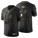 Men & Youth #91 Fletcher Cox Philadelphia Eagles Black Golden Edition Jersey