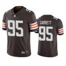 Men & Youth #95 Myles Garrett Cleveland Browns Color Rush Limited Brown Jersey__2285