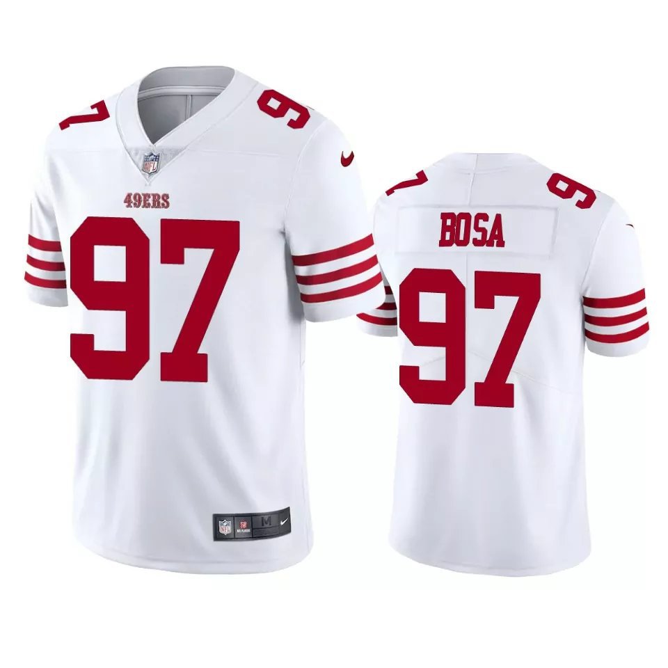 Men & Youth #97 Nick Bosa San Francisco 49ers Color Rush Limited White Jersey__2343