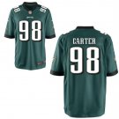 Men & Youth #98 Jalen Carter Philadelphia Eagles Green Stitched Jersey