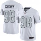 Men & Youth #98 Maxx Crosby Raiders Color Rush Limited White Jersey