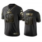 Men & Youth #99 Aaron Donald Los Angeles Rams Black Golden Edition Jersey