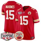 Men’s Kansas City Chiefs #15 Patrick Mahomes Red F.U.S.E. 2024 AFC West Division Jersey