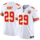 Men’s Kansas City Chiefs #29 Kareem Hunt White 2024 F.U.S.E. Vapor Untouchable Jersey