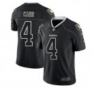 Men's #4 Derek Carr Raiders Lights Out Edition Black Jersey